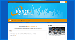 Desktop Screenshot of dance-sensation.de