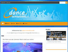 Tablet Screenshot of dance-sensation.de